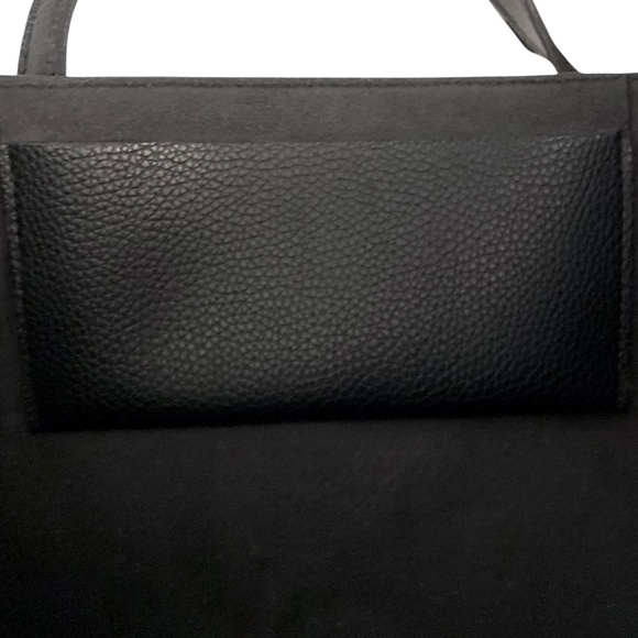 VINCE CAMUTO Luck Vegan Pebbled Leather Tote Bag w/Colorblock Stripe - Picture 10 of 13